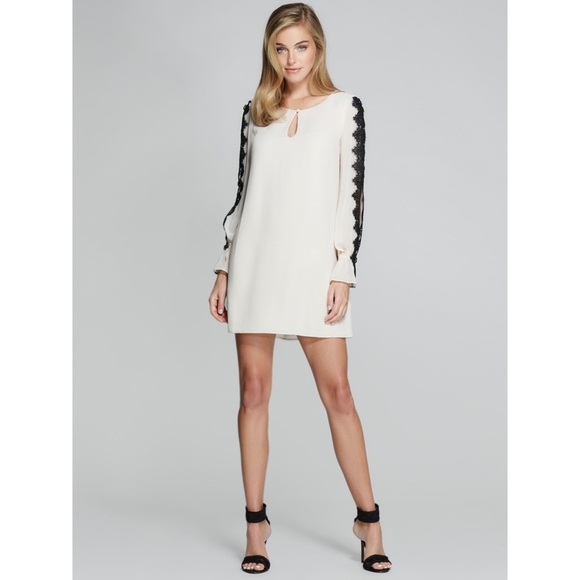 GUESS BY MARCIANO Perry Lace-Trim Shift Dress SZ S - Picture 6 of 12